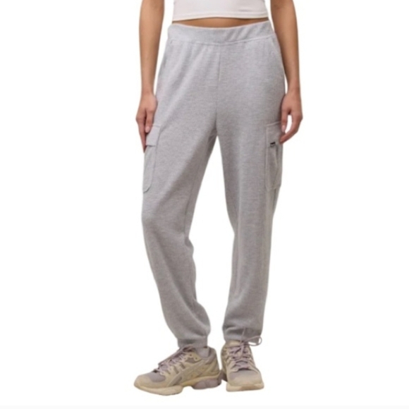 New! Bench Waffle Cargo Lounge Pants 2 Pack Women's Small Grey Black Casual - Picture 5 of 13